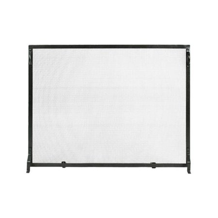 MINUTEMAN Minuteman SA-4433 44" x 33" Plain Flat Fireplace Screen in Black SA-4433